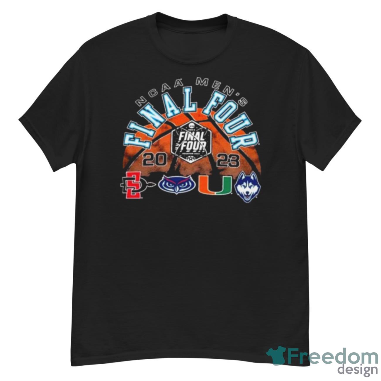 2023 NCAA Men’s Final Four SDSU, FAU, Miami And Uconn Shirt - G500 Men’s Classic T-Shirt