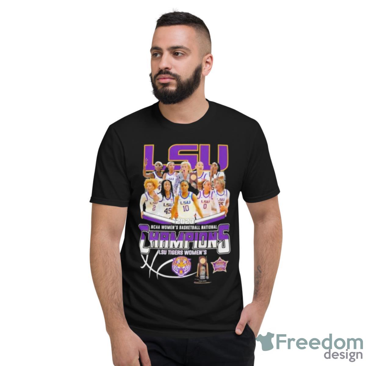 2023 NCAA Women’s Basketball National Champions LSU Tigers Women’s Shirt - Short Sleeve T-Shirt