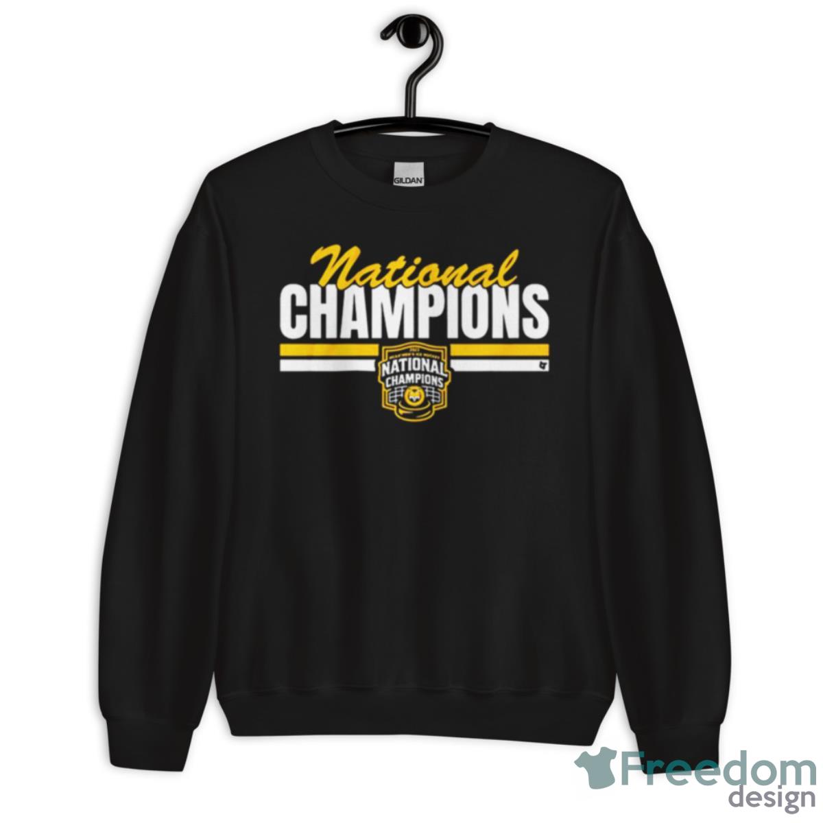 2023 Quinnipiac Hockey National Champions Shirt - Unisex Crewneck Sweatshirt