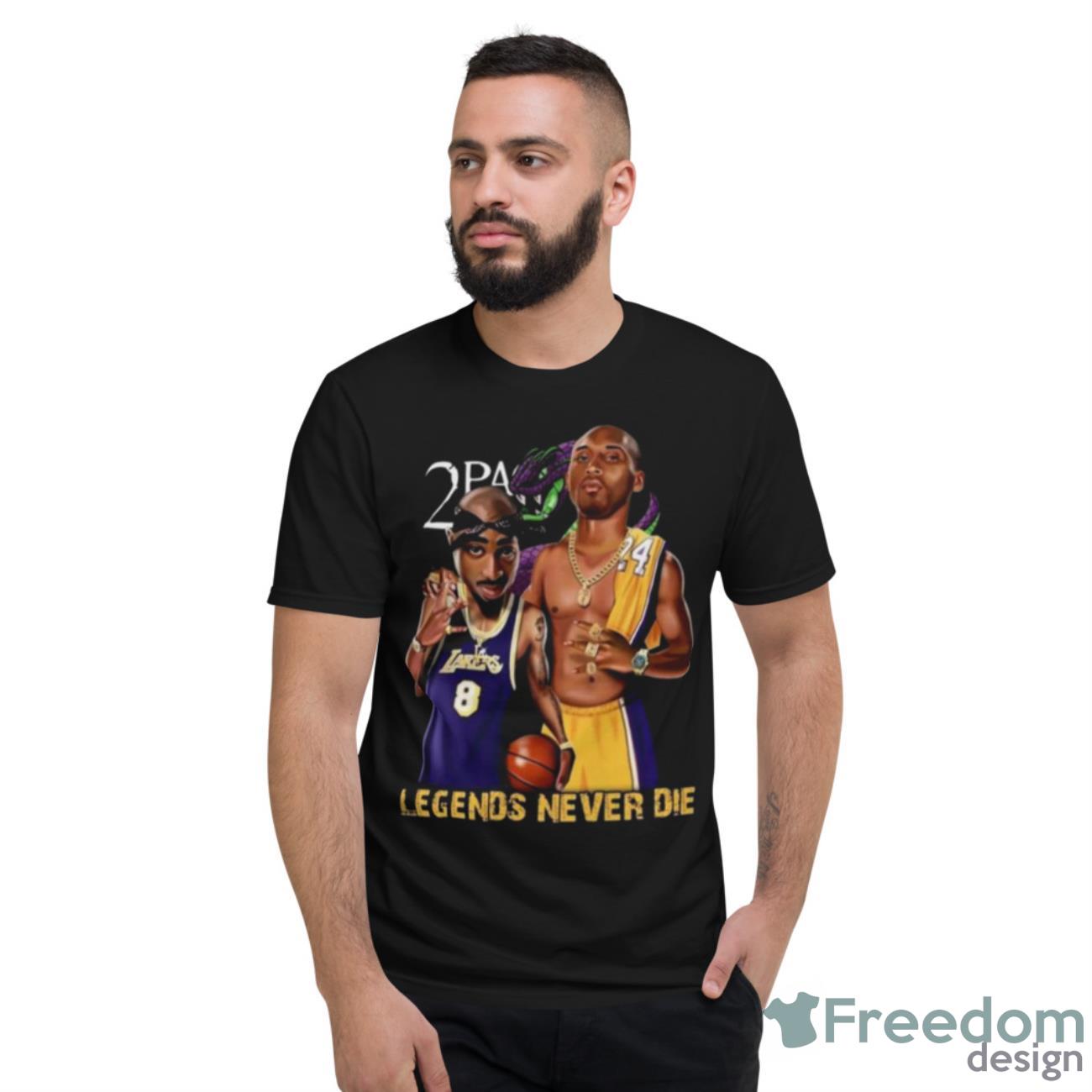 2Pac Remember Me Kobe Bryant Lakers Legends Never Die Shirt - Short Sleeve T-Shirt