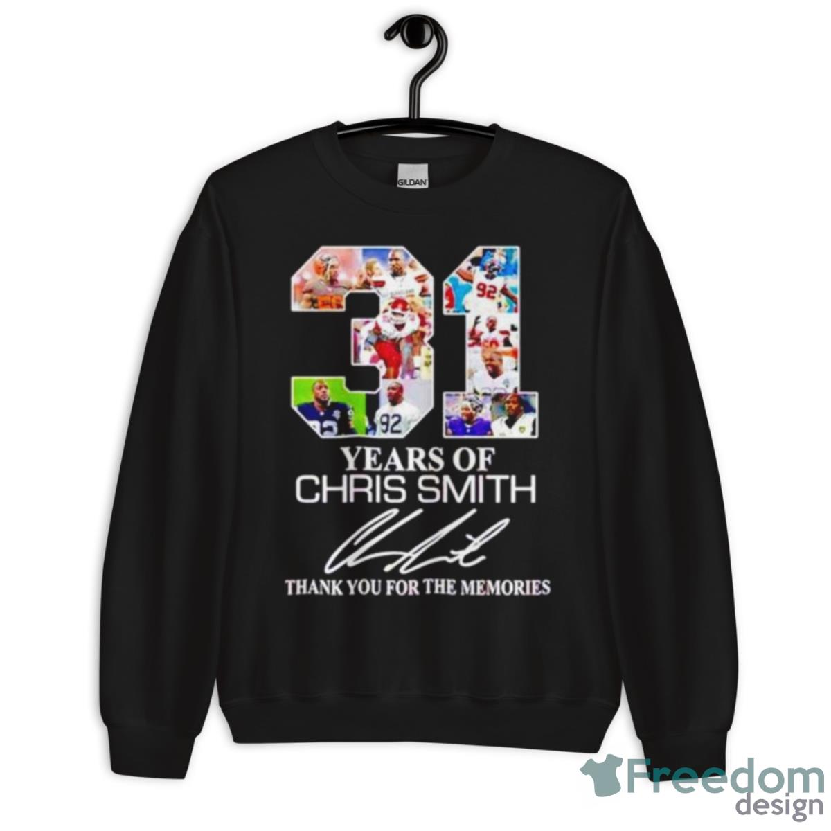 31 Years Of Chris Smith Thank You For The Memories Shirt - Unisex Crewneck Sweatshirt