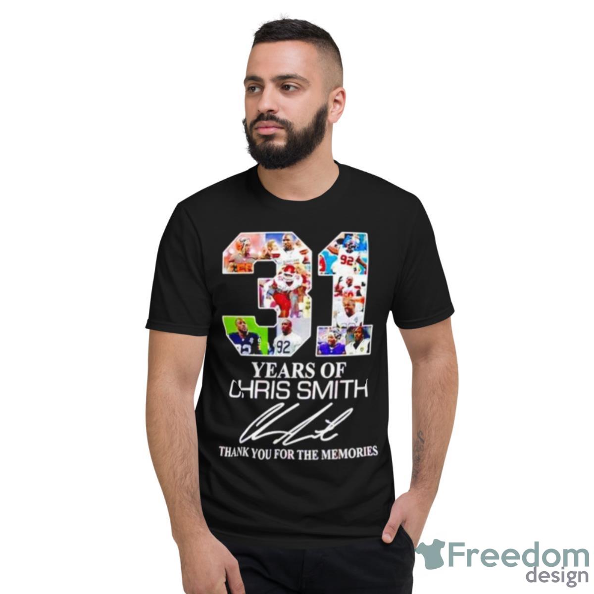 31 Years Of Chris Smith Thank You For The Memories Shirt - Short Sleeve T-Shirt