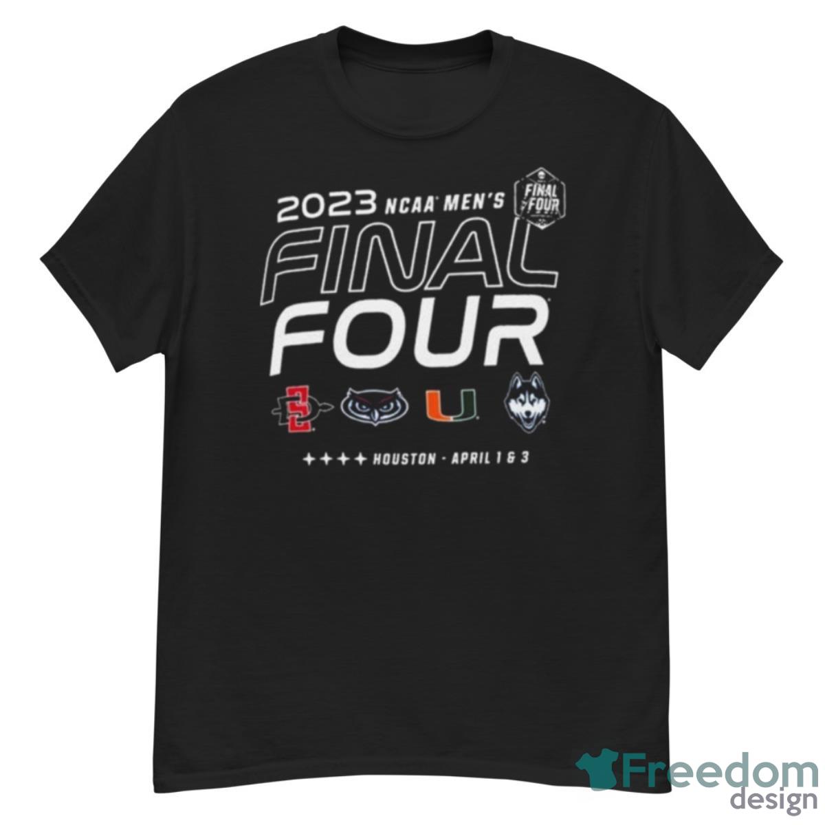 4 Teams Road To Houston 2023 NCAA Men’s Final Four Shirt - G500 Men’s Classic T-Shirt