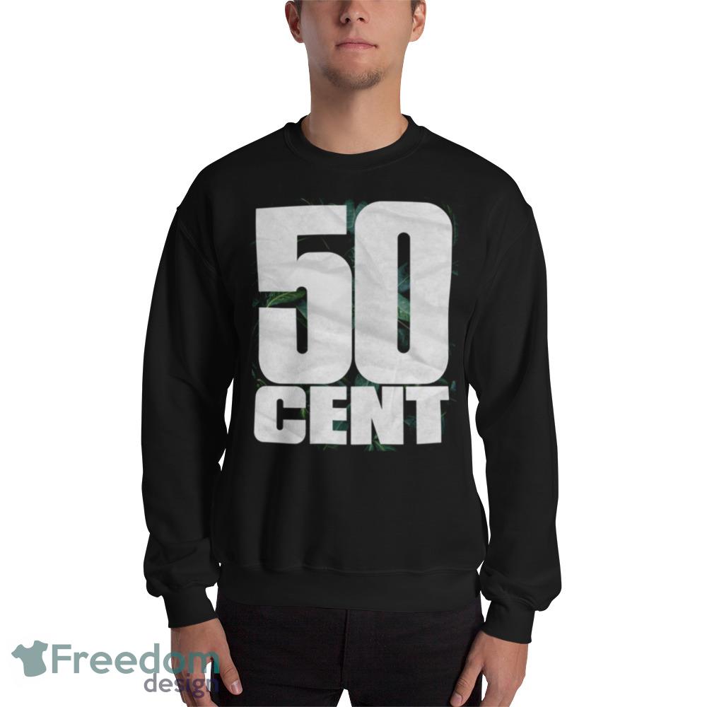 #50 50 Cent Rapper Logo Graphics Black T shirts For Men And Women - 18000 Unisex Heavy Blend Crewneck Sweatshirt