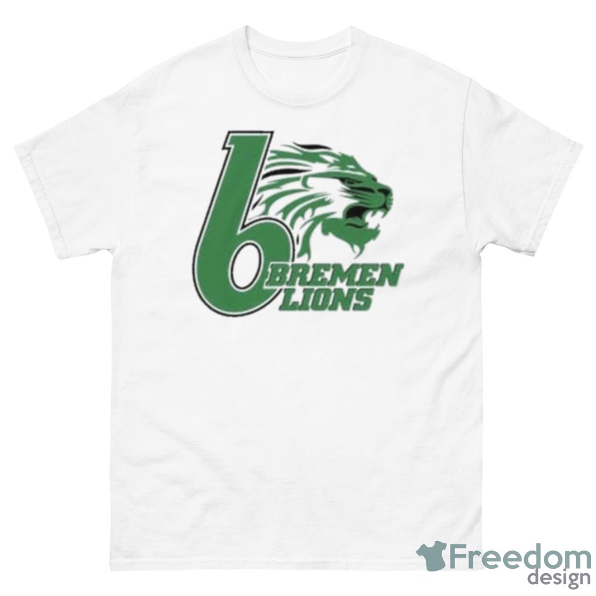 6 Bremen Lions Shirt - 500 Men’s Classic Tee Gildan