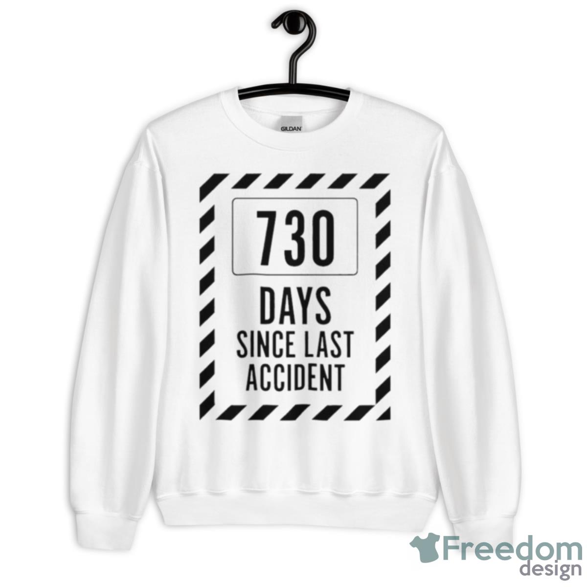 730 Days Without Accident Shirt - Unisex Heavy Blend Crewneck Sweatshirt