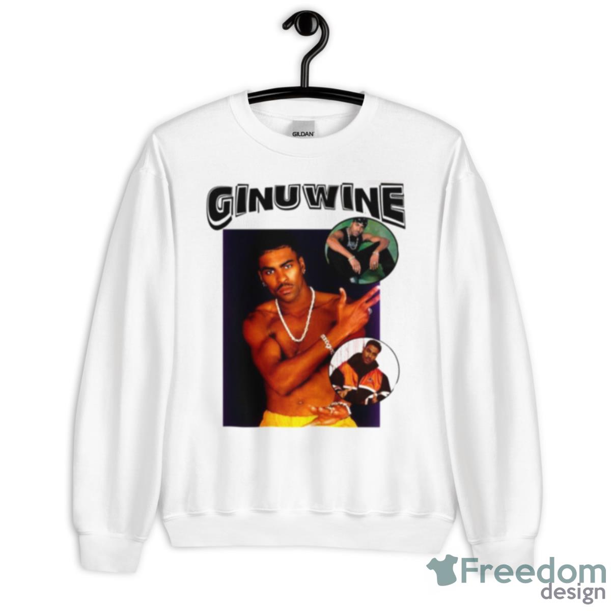 90s Ginuwine Collage Design Shirt - Unisex Heavy Blend Crewneck Sweatshirt