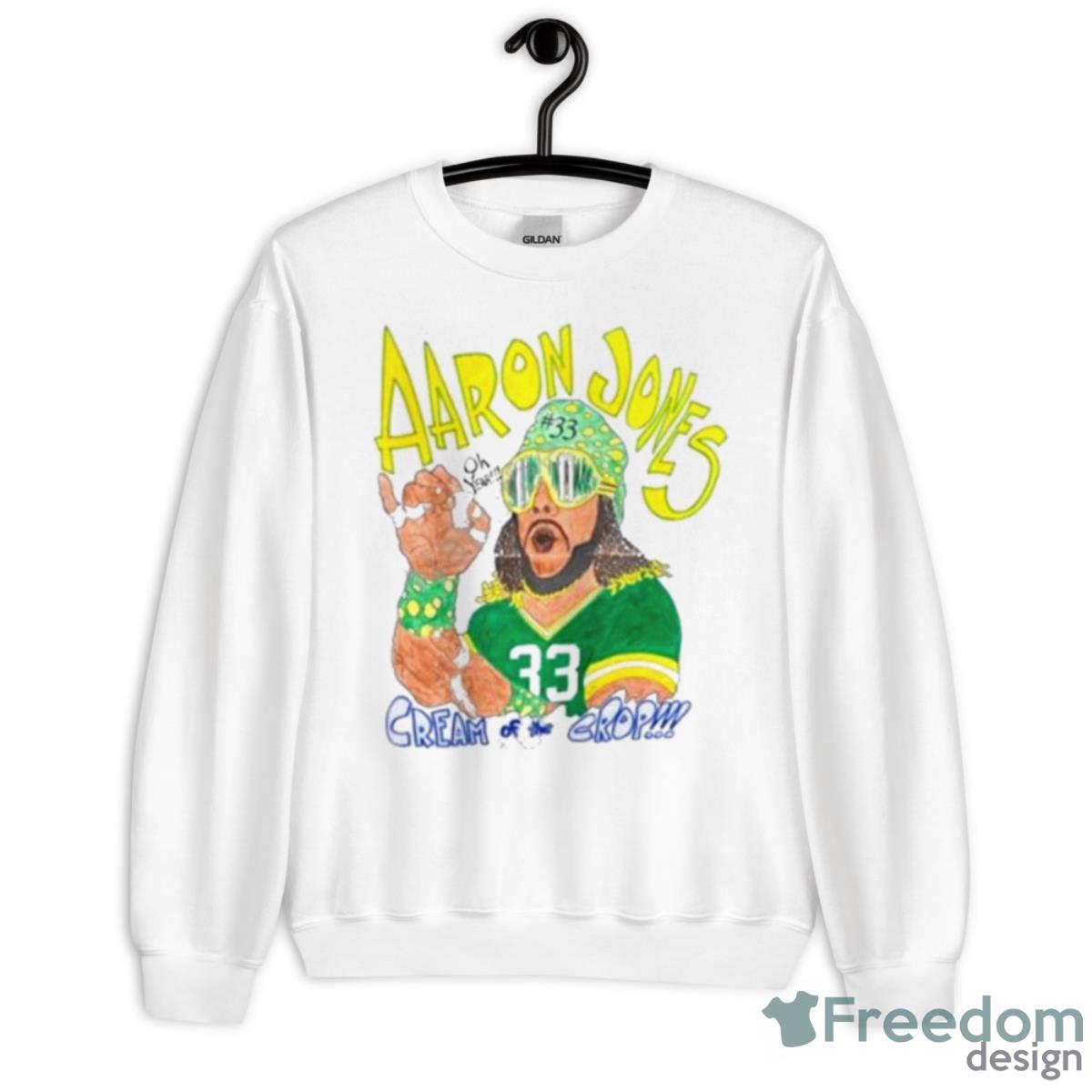 Aaron Jones 33 Cream Of The Crop Shirt - Unisex Heavy Blend Crewneck Sweatshirt