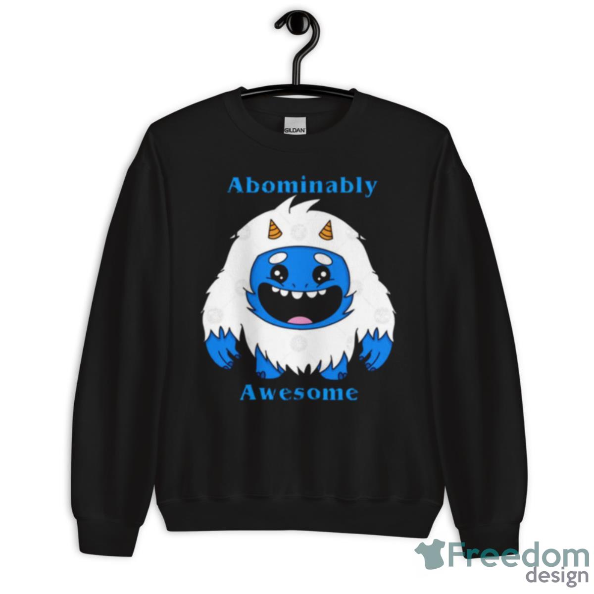 Abominably Awesome Baby Yeti Shirt - Unisex Crewneck Sweatshirt