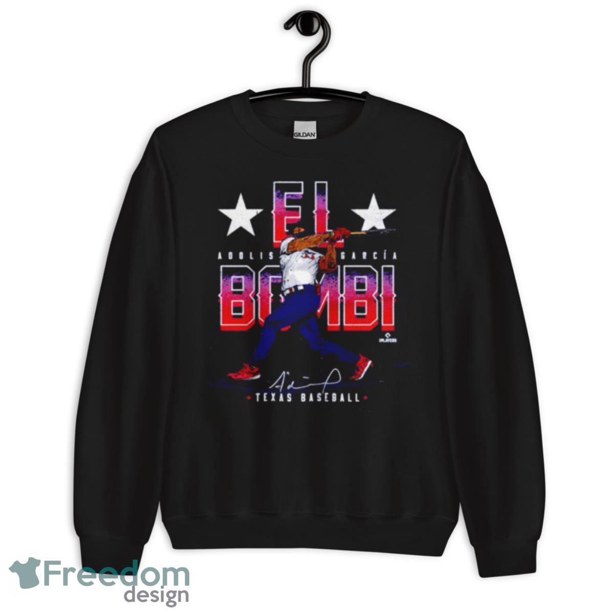 Adolis Garcia Texas El Bombi Shirt - Unisex Crewneck Sweatshirt