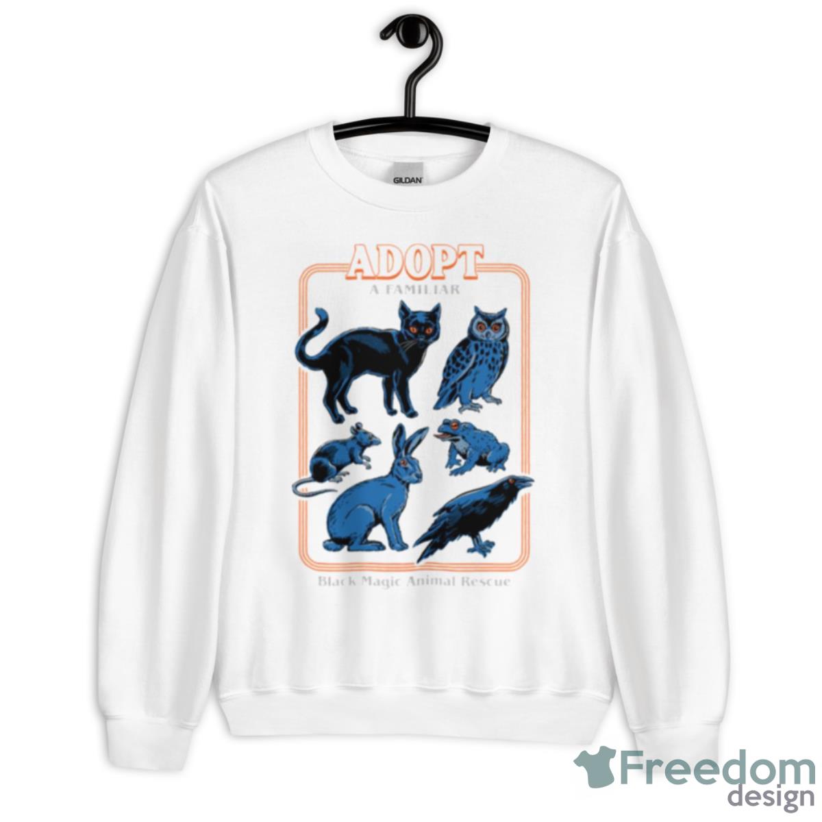 Adopt A Familiar Black Magic Animal Rescue Shirt - Unisex Heavy Blend Crewneck Sweatshirt