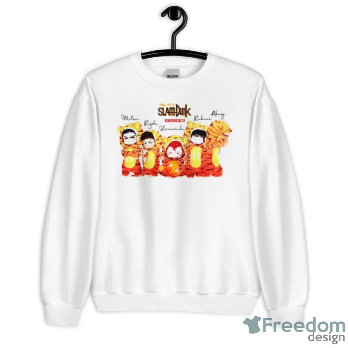 Adorable Shohoku Team Slam Dunk Anime Artwork Shirt - Unisex Heavy Blend Crewneck Sweatshirt