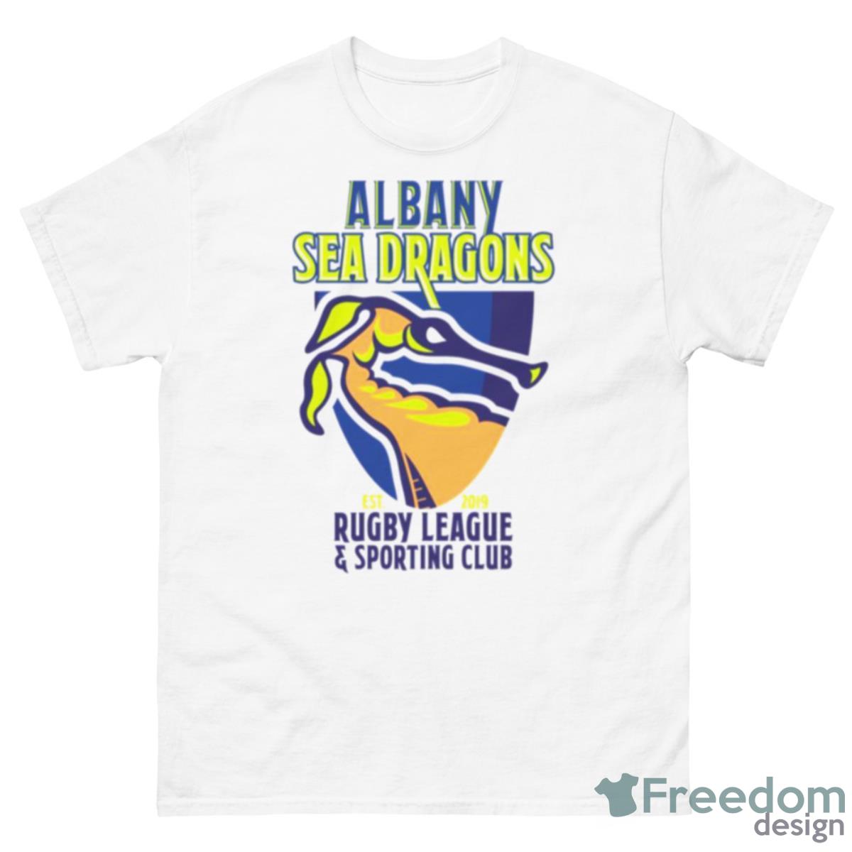 Albany Sea Dragons Rugby Logo Shirt - 500 Men’s Classic Tee Gildan