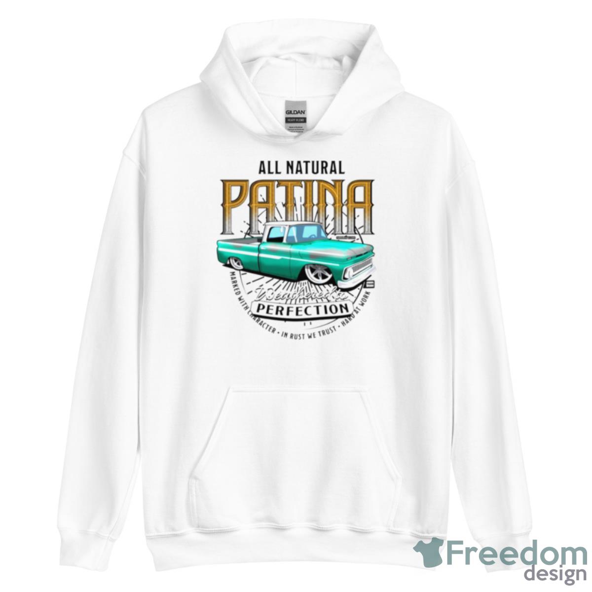 All Natural Patina Green Mechanic Shirt - Unisex Heavy Blend Hooded Sweatshirt