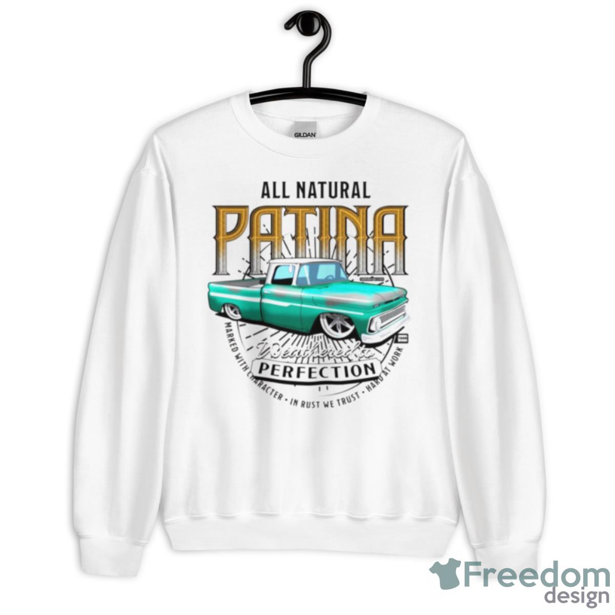 All Natural Patina Green Mechanic Shirt - Unisex Heavy Blend Crewneck Sweatshirt