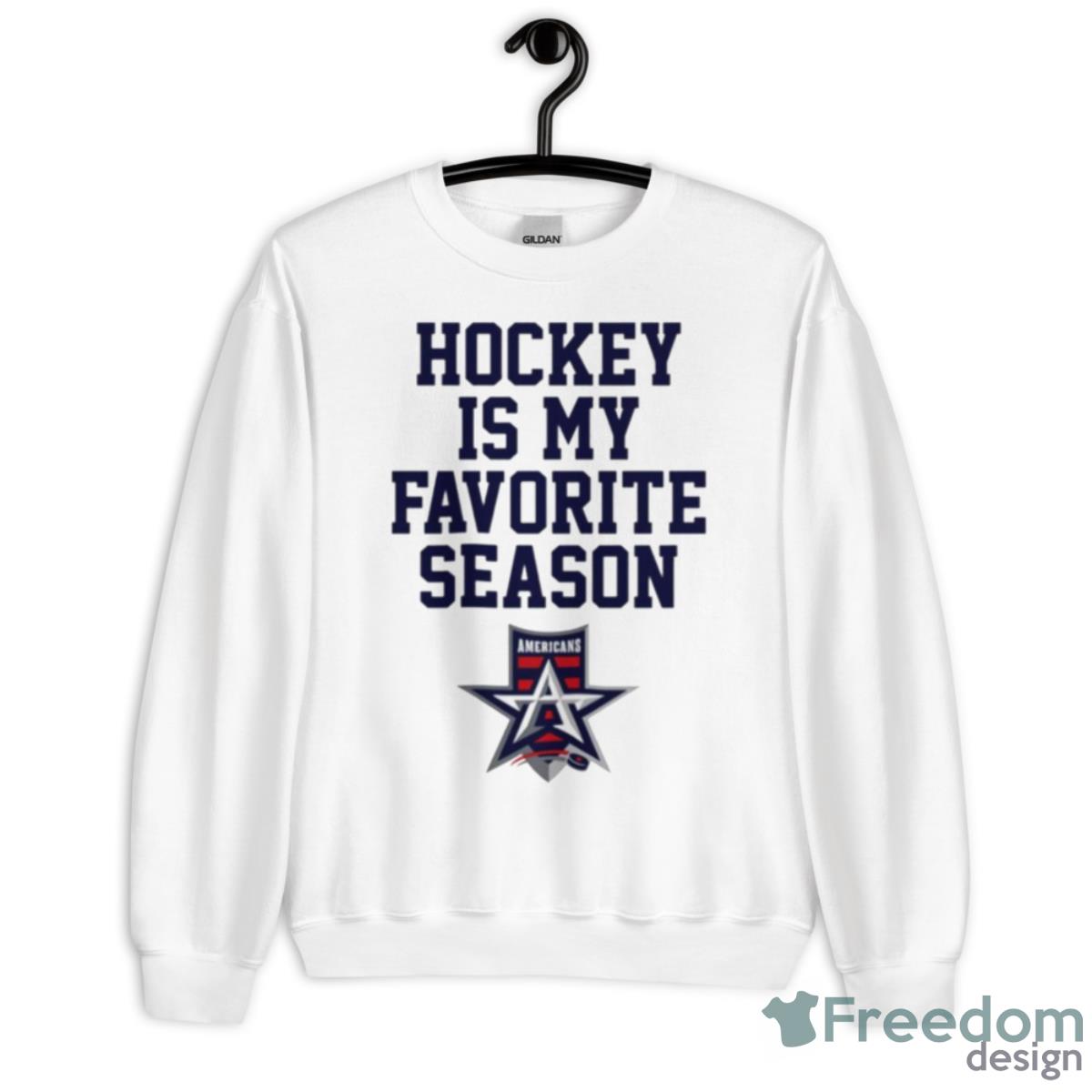 Allen Americans Hockey Is My Favorite Season Shirt - Unisex Heavy Blend Crewneck Sweatshirt