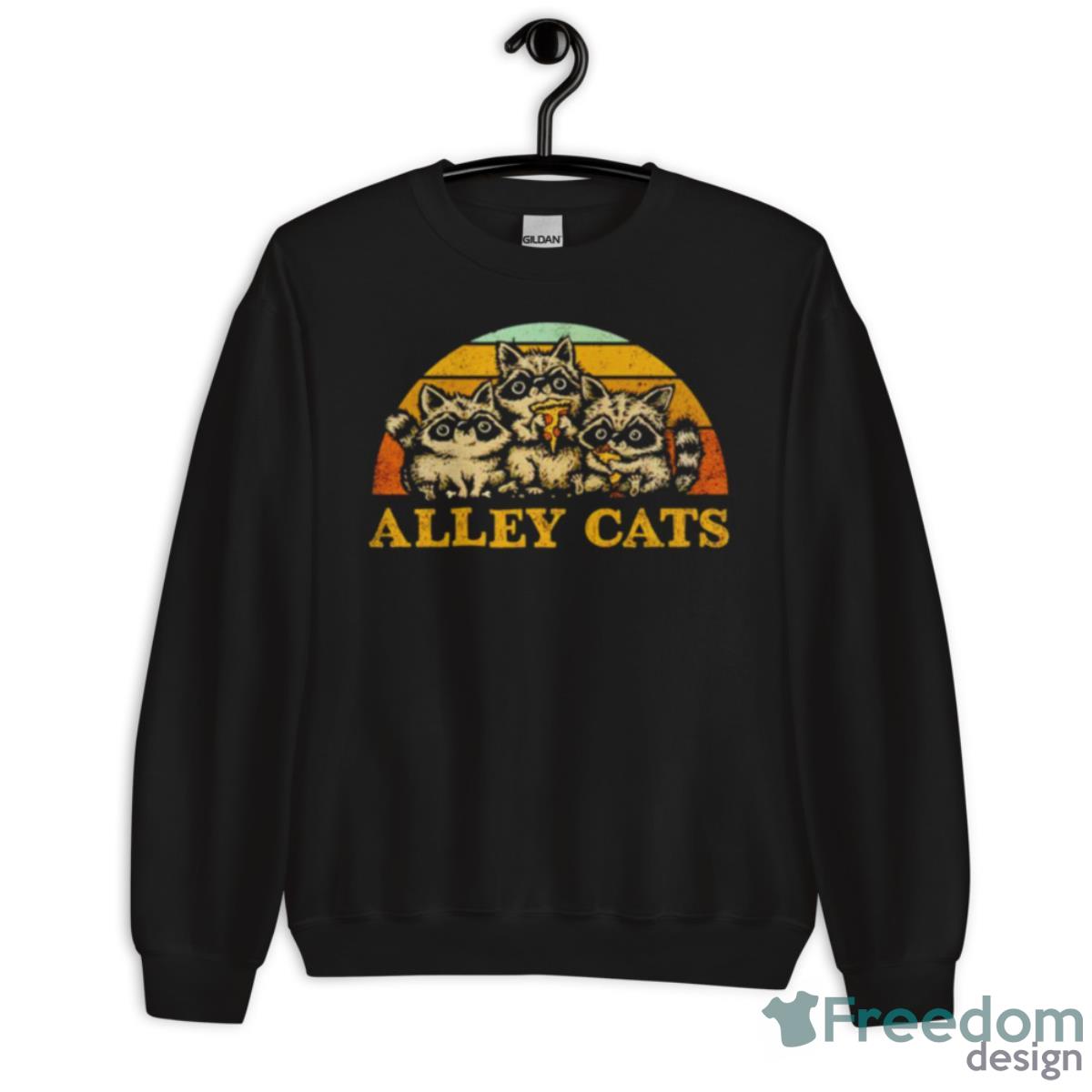 Alley Cats Pizza Vintage Shirt - Unisex Crewneck Sweatshirt