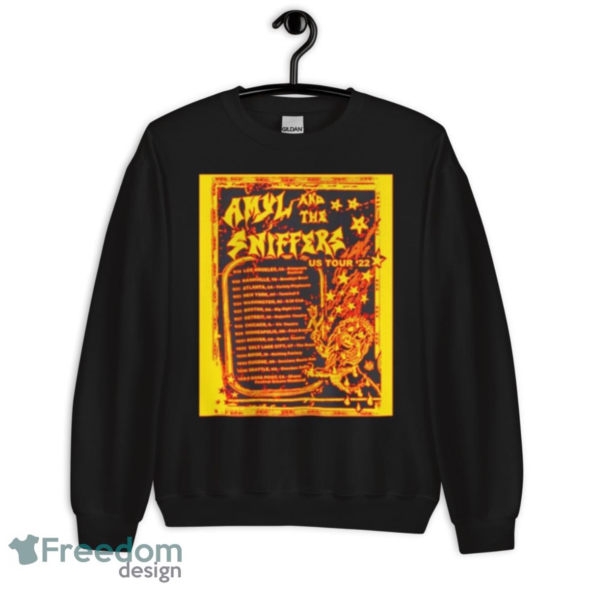 Amyl And The Sniffers Us Tour 2022 Shirt - Unisex Crewneck Sweatshirt