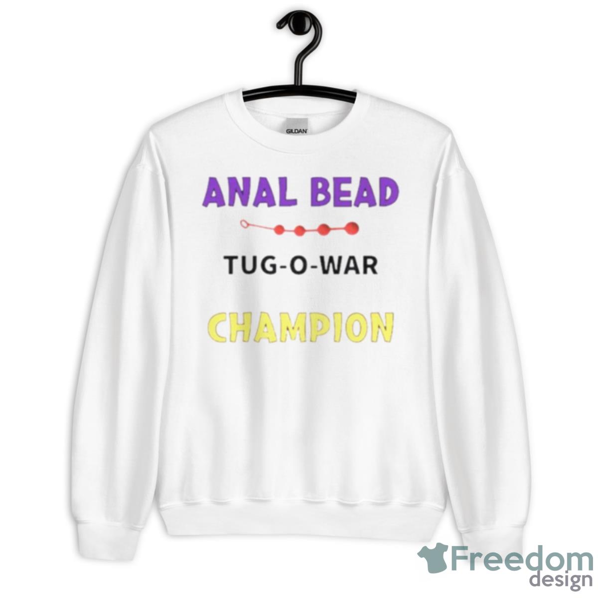 Anal Bead Tug O War Champion Shirt - Unisex Heavy Blend Crewneck Sweatshirt