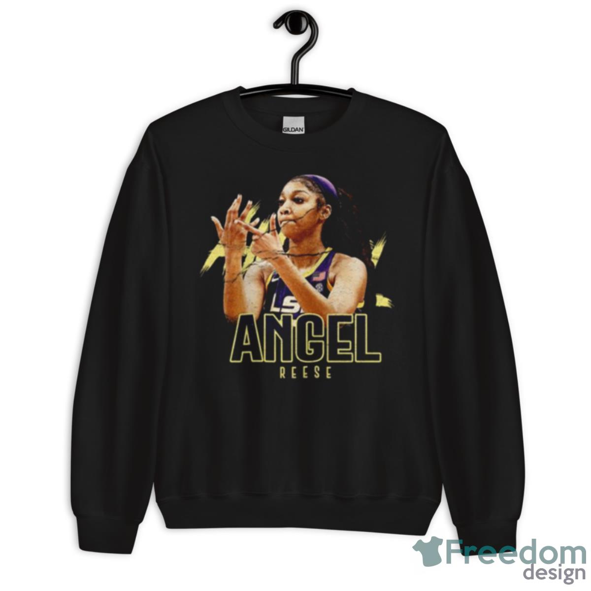 Angel Reese Retro Style Shirt - Unisex Crewneck Sweatshirt