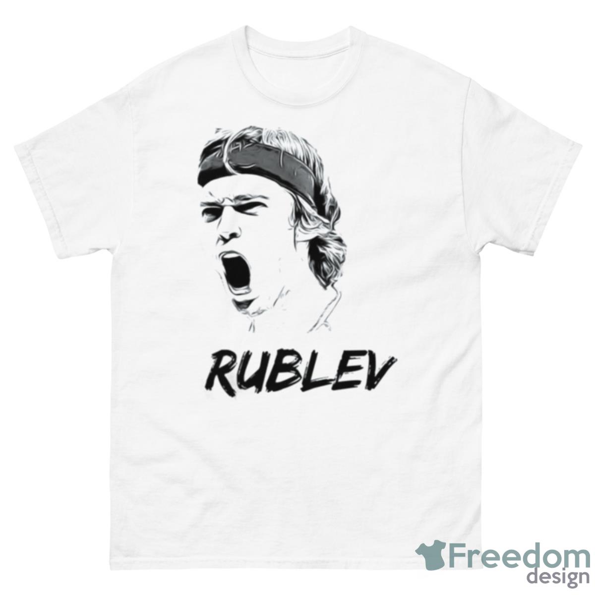 Angry Andrey Rublev Tennis Shirt - 500 Men’s Classic Tee Gildan