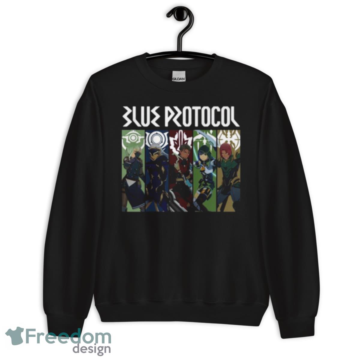 Anime Hero Game Blue Protocol Shirt - Unisex Crewneck Sweatshirt