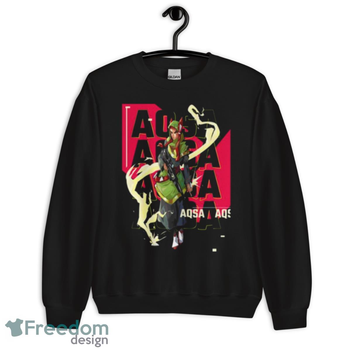 Aqsa Anime Game Valorant Shirt - Unisex Crewneck Sweatshirt