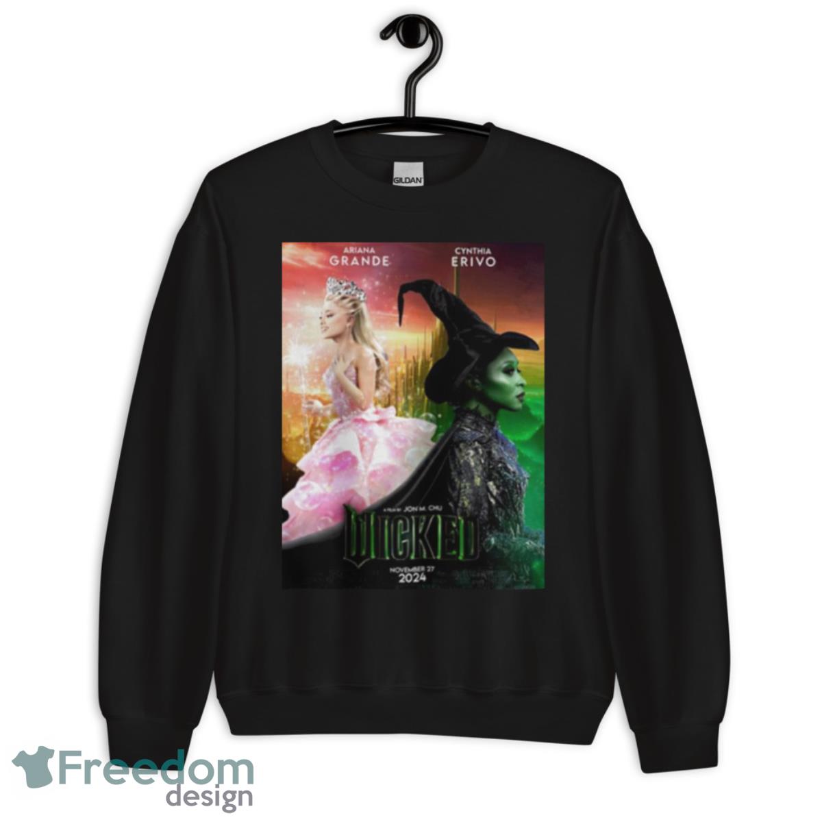 Ariana Grande And Cynthia Erivo Wicked 2024 Shirt - Unisex Crewneck Sweatshirt