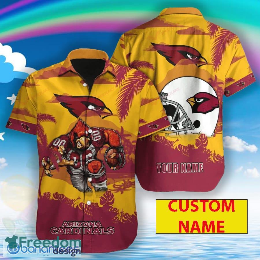 Arizona Cardinals Sugarskull Short Sleeve Button Up Tropical