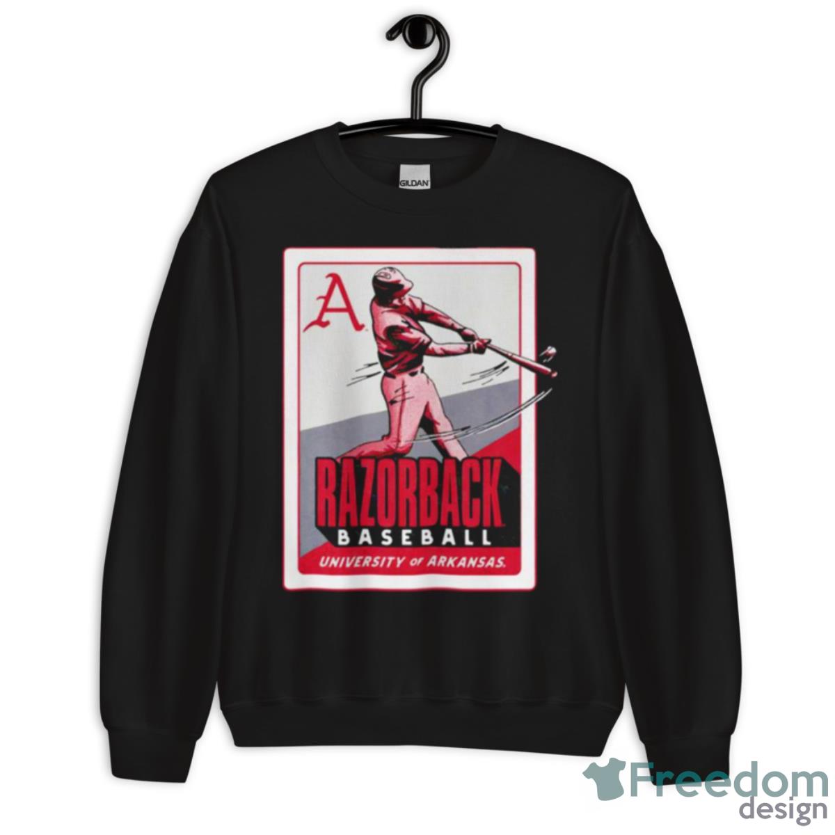 Arkansas Baseball Card University Of Arkansas Shirt - Unisex Crewneck Sweatshirt