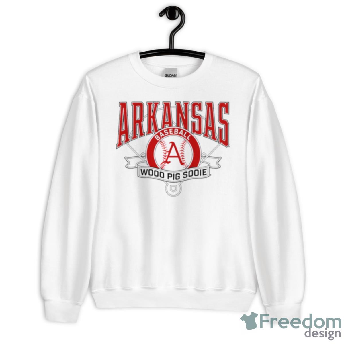 Arkansas Razorbacks Woo Pig Sooie Shirt - Unisex Heavy Blend Crewneck Sweatshirt