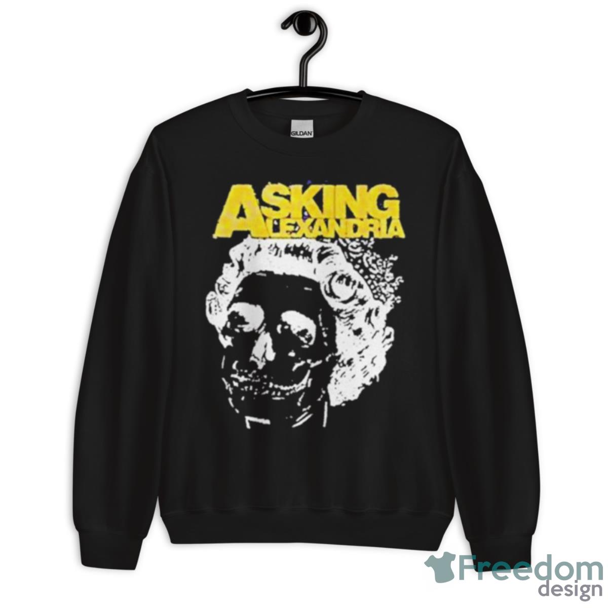 Asking Alexandria Skull Queen NBA Shirt - Unisex Crewneck Sweatshirt