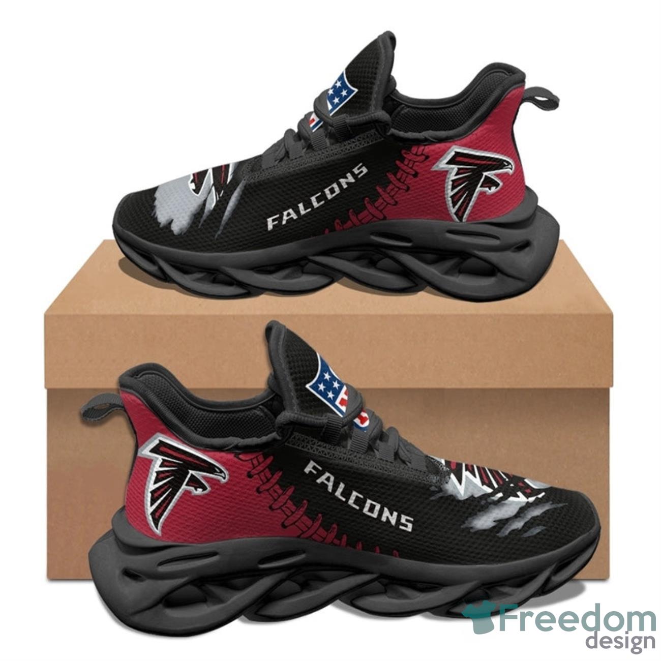 Atlanta Falcons NFL Max Soul Sneakers Running Shoes Product Photo 2