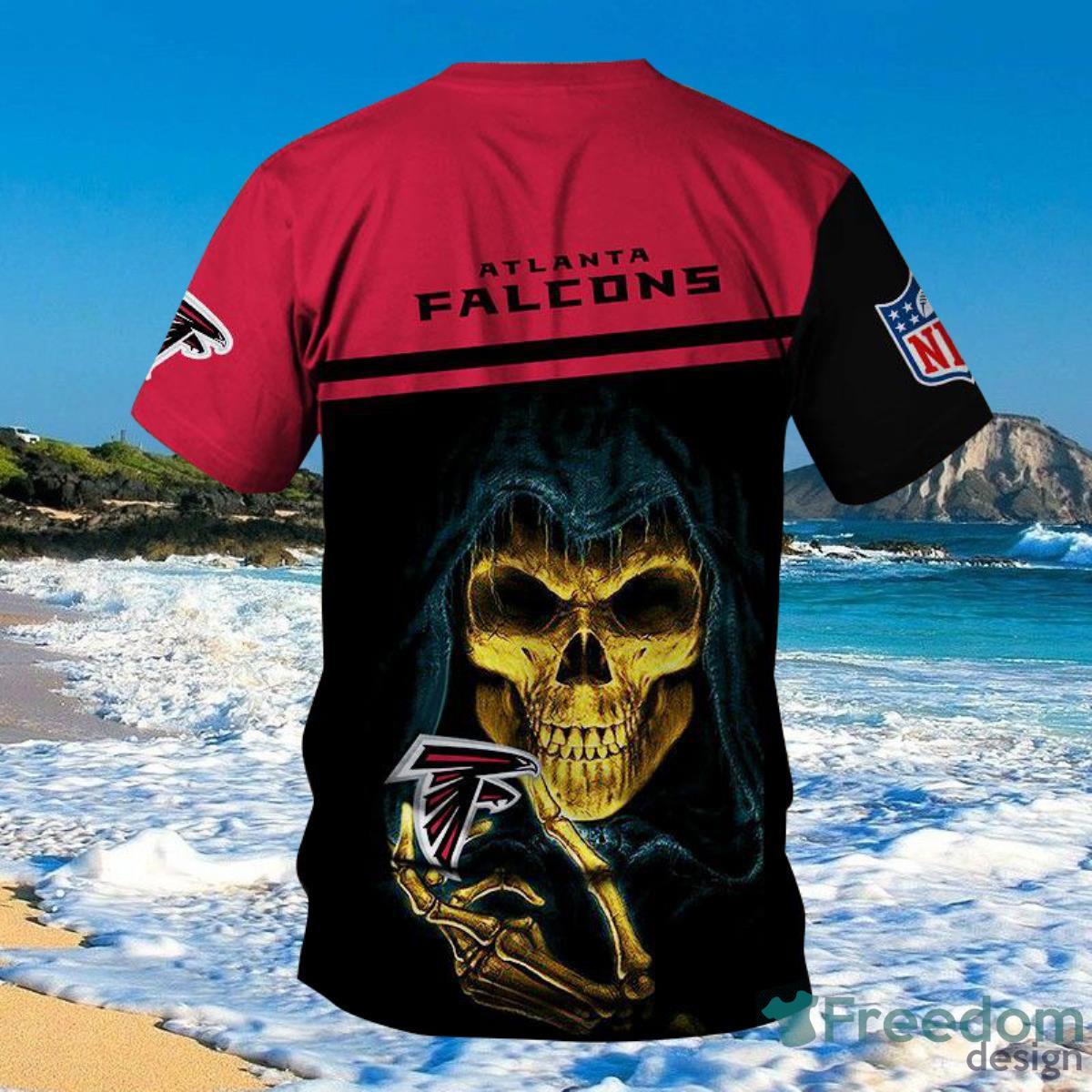 Atlanta Falcons Tee Shirts 3D Hand Skull For Men And Women Product Photo 1