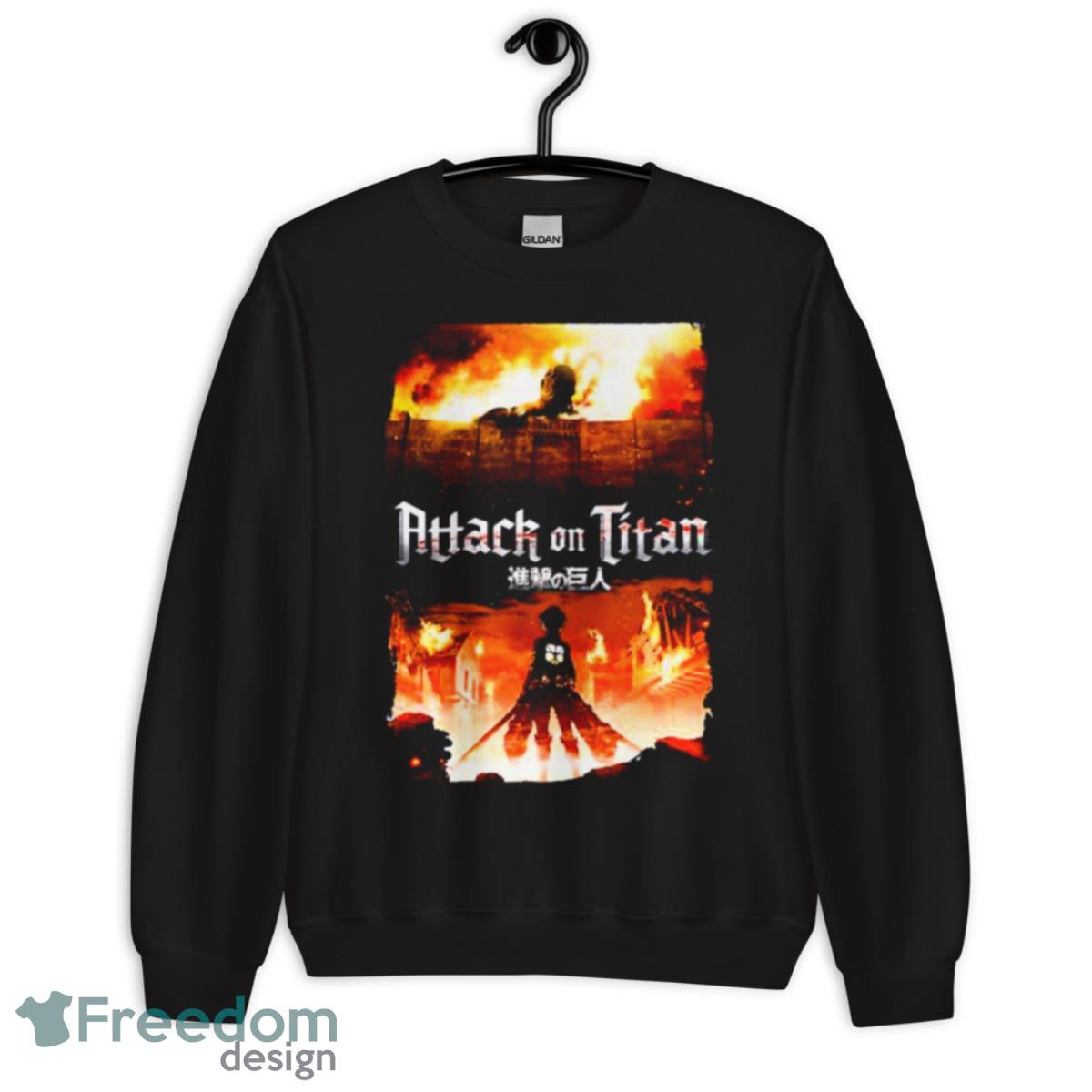 Attack On Titan Keyart Shirt - Unisex Crewneck Sweatshirt