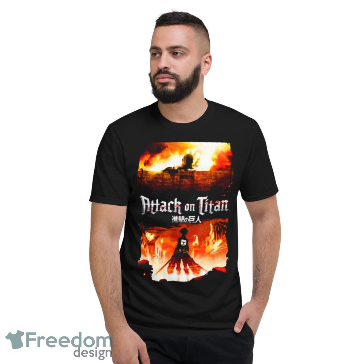 Attack On Titan Keyart Shirt - Short Sleeve T-Shirt