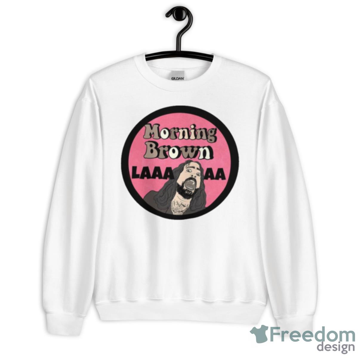 Aunty Donna Zach Morning Brown Shirt - Unisex Heavy Blend Crewneck Sweatshirt