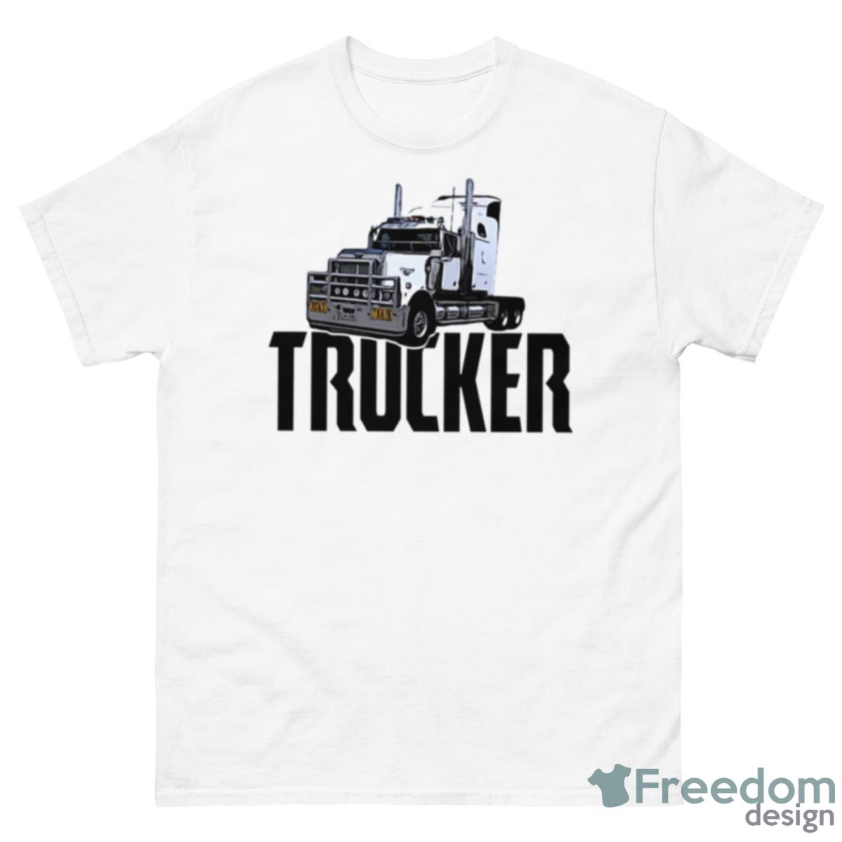 Australian Road Train Trucks Lorry Aussy Trucker Driver In The Outback Shirt - 500 Men’s Classic Tee Gildan