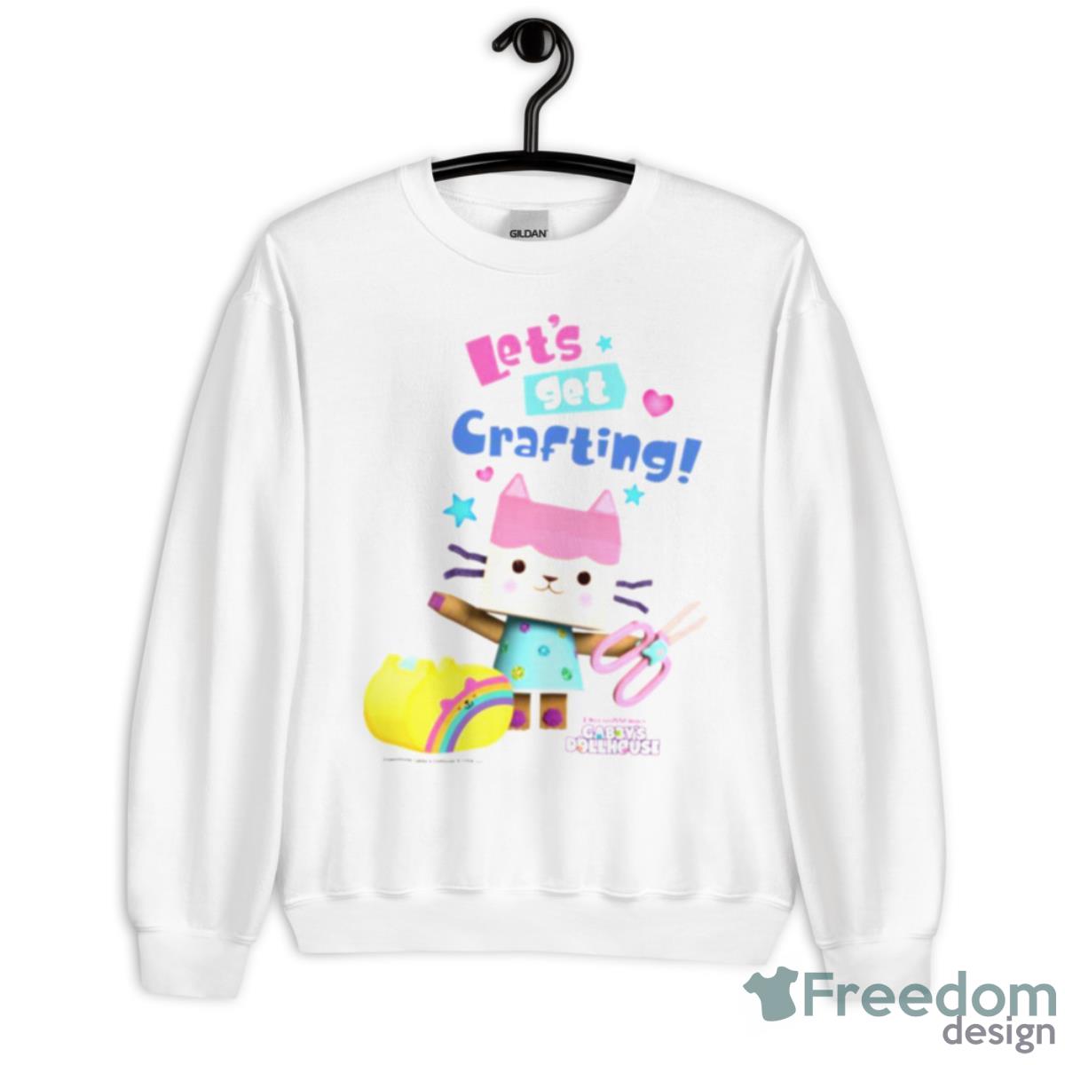 Baby Box Cat Let’s Get Crafting Gabby’s Dollhouse Shirt - Unisex Heavy Blend Crewneck Sweatshirt