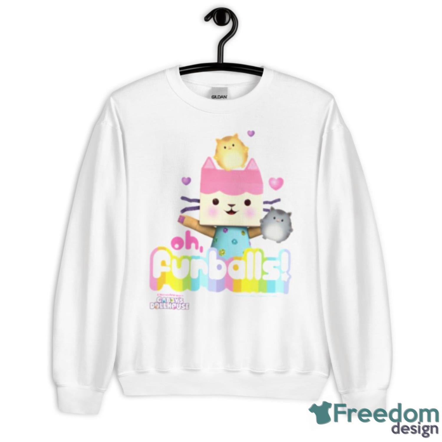 Baby Box Cat Oh Furballs Gabby’s Dollhouse Shirt - Unisex Heavy Blend Crewneck Sweatshirt