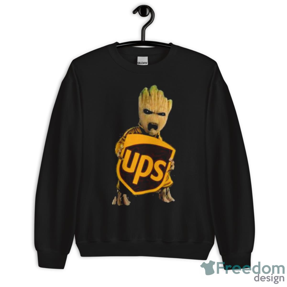 Baby Groot Angry USP Logo Shirt - Unisex Crewneck Sweatshirt