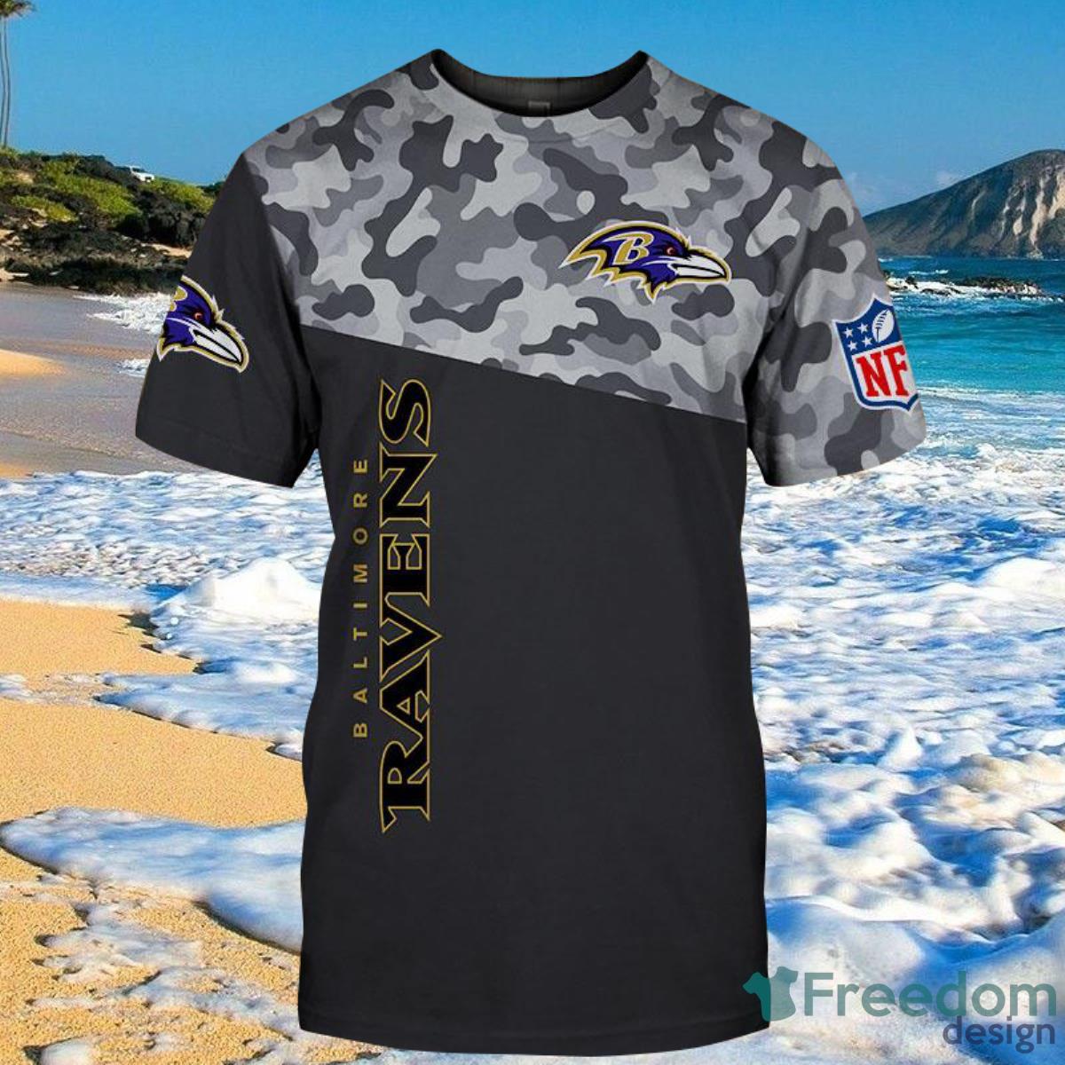 Baltimore Ravens Military Shirt 3D For Men And Women Product Photo 1