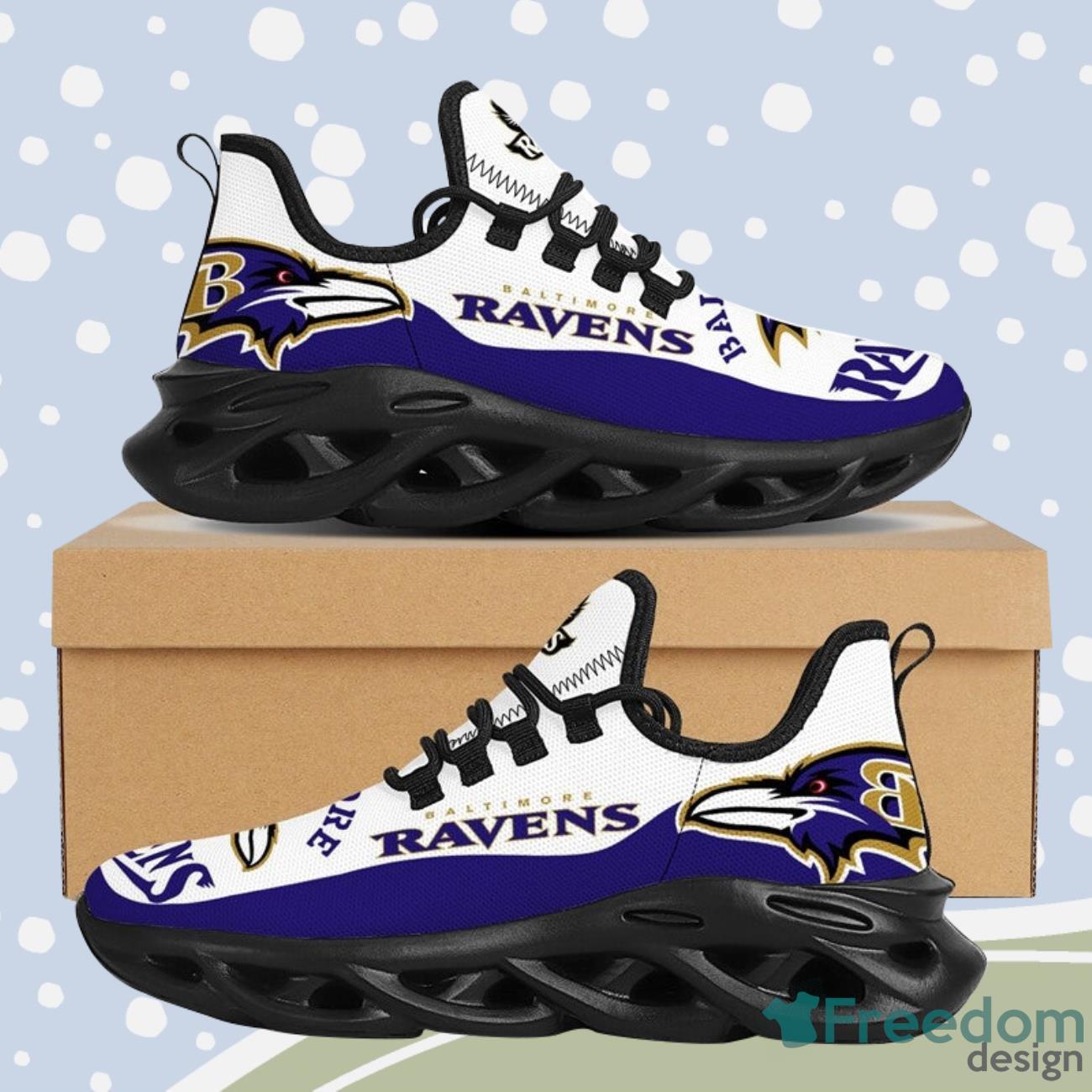 Baltimore Ravens NFL Max Soul Running Shoes For Fan Product Photo 1