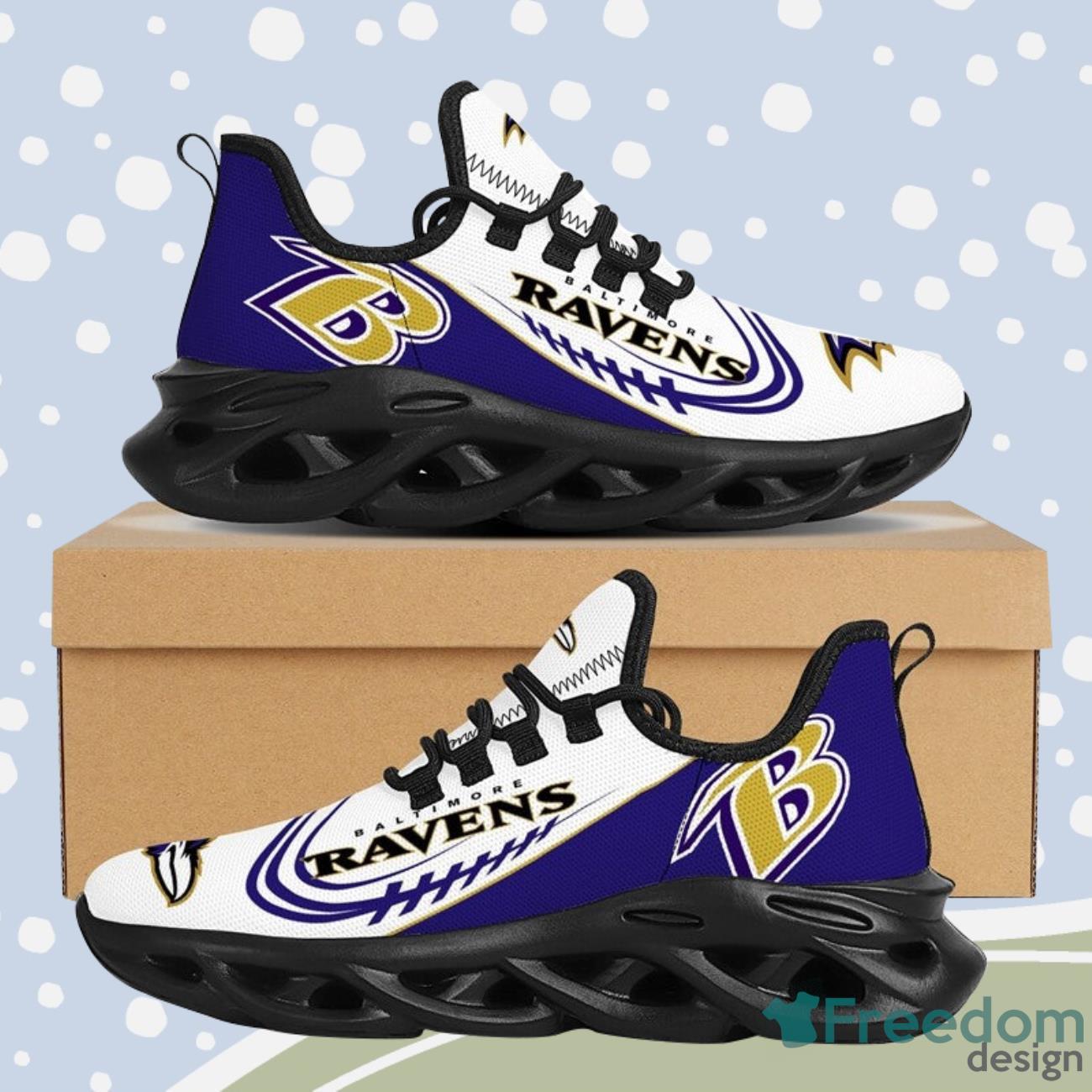 Baltimore Ravens NFL Max Soul Running Shoes For Men And Women Product Photo 2