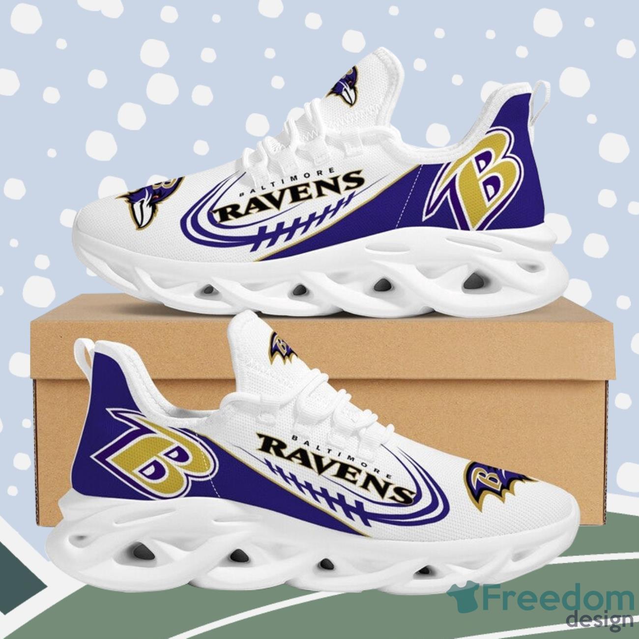 Baltimore Ravens NFL Womens White Fur Boots