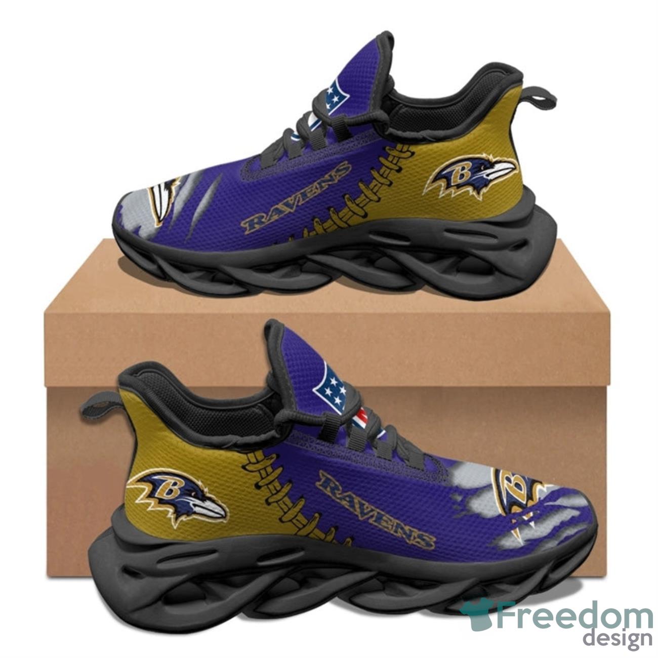 Baltimore Ravens NFL Max Soul Sneakers Running Shoes Product Photo 1