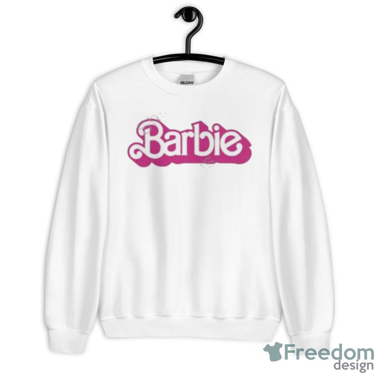 Barbie The Movie Logo Pink Shirt - Unisex Heavy Blend Crewneck Sweatshirt