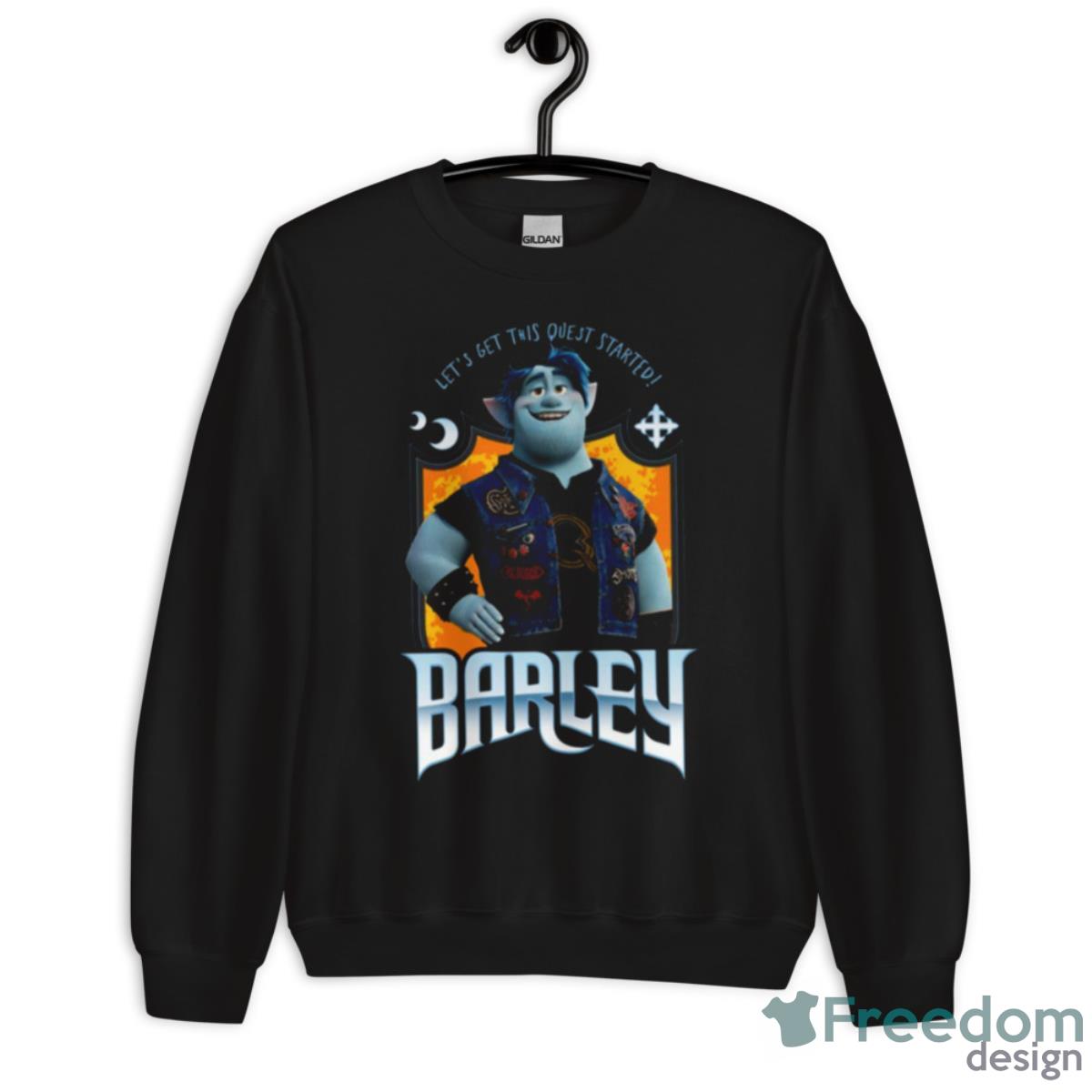 Barley Let’s Get This Quest Started Onward Movie Shirt - Unisex Crewneck Sweatshirt