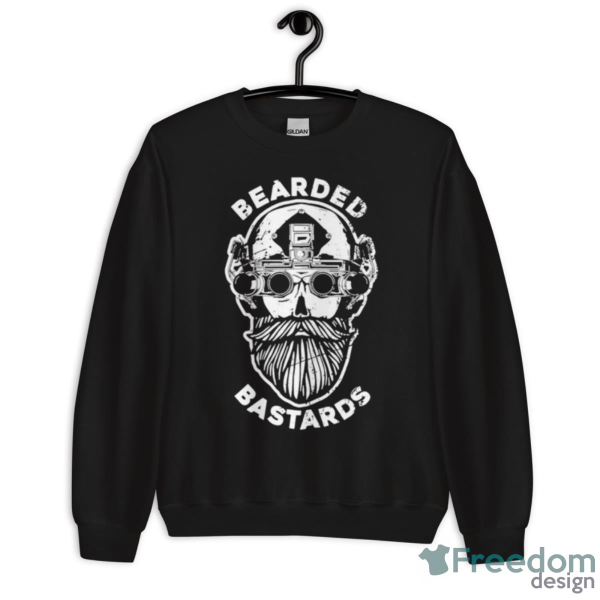 Bearded Bastard Skull Shirt - Unisex Crewneck Sweatshirt