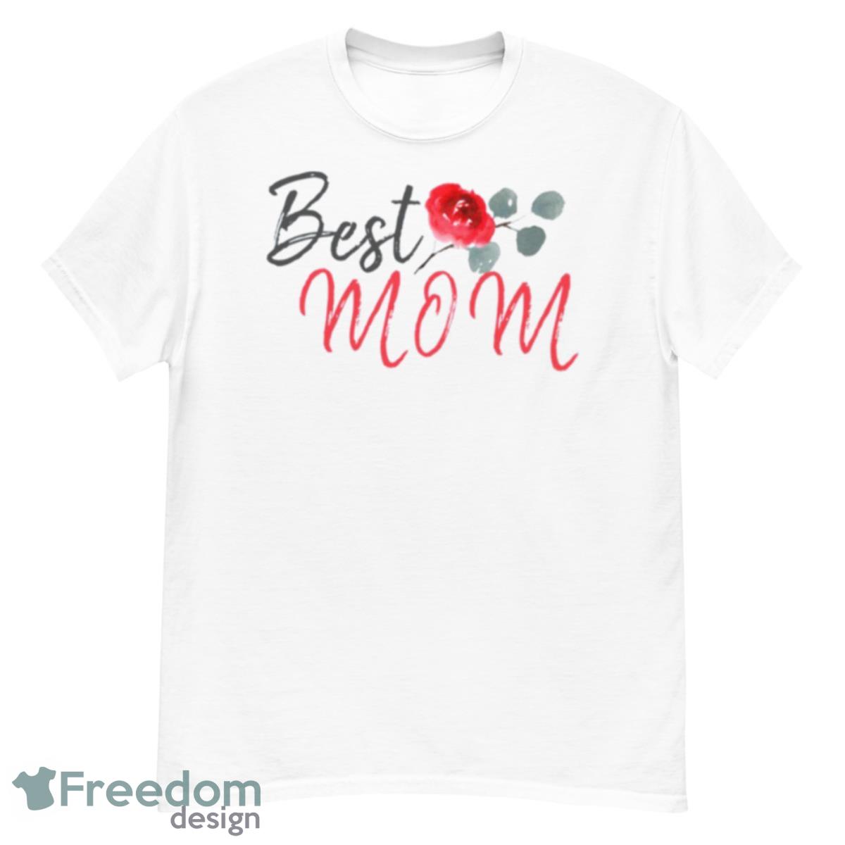 Best Mom Red Rose Watercolor Mother’s Day Shirt - G500 Men’s Classic T-Shirt